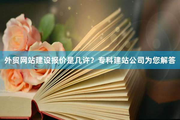 外贸网站建设报价是几许？专科建站公司为您解答