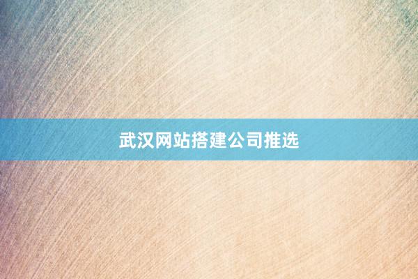 武汉网站搭建公司推选